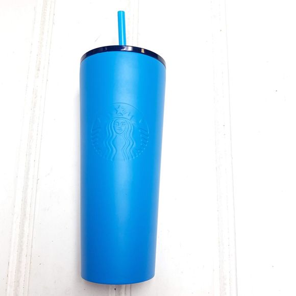 Starbucks Dining Starbucks Matte Blue Stainless Steel Tumbler Cup